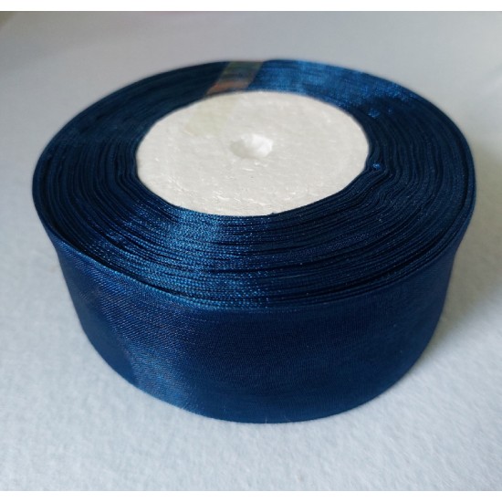 Лента капроновая однотонная ш.40мм/ цв.темно-синий, цена за 1 м